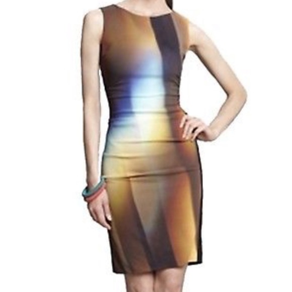 Nicole Miller Dresses & Skirts - Nicole Miller Brown and Blue Sheath Dress